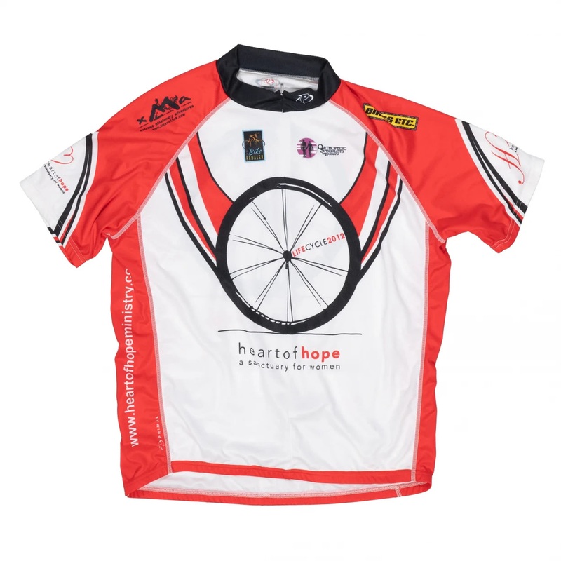 Primal Short-Sleeve Cycling Jersey - Men's XXL Red/White