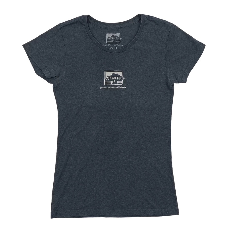 Access Fund Stronghold T-Shirt - Women's S Blue