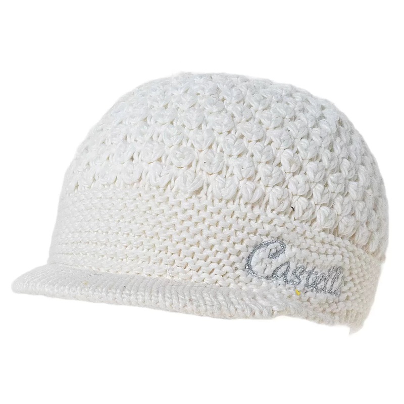 Castelli Knit Beanie w/ Visor One Size White
