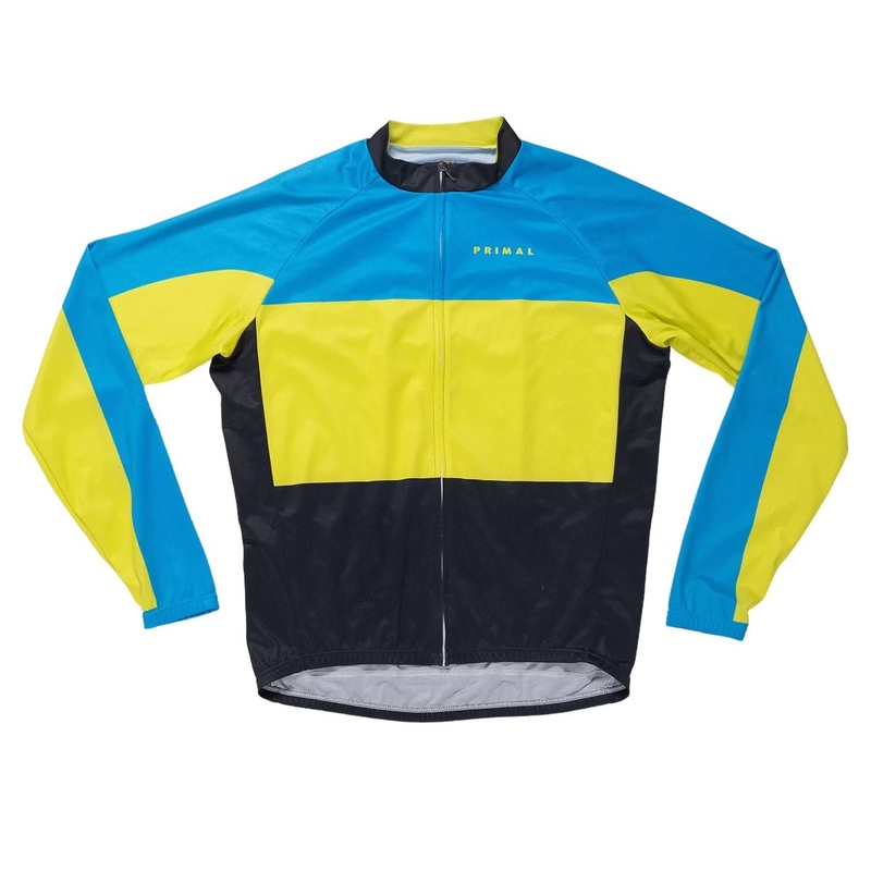 Primal Long Sleeve Jersey - Men's XL Blue/Yellow
