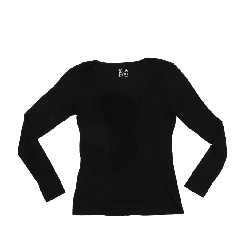 32 Degrees Lightweight Baselayer Crew Top - Women's S Black