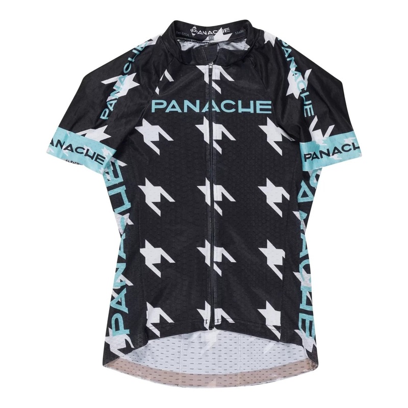 Panache Full-Zip SS Jersey - Women's XS Black/White