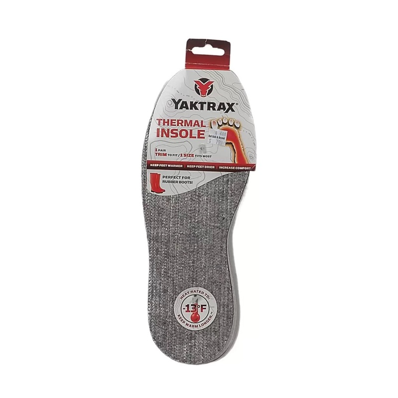 Yaktrax Thermal Insole One Size Grey
