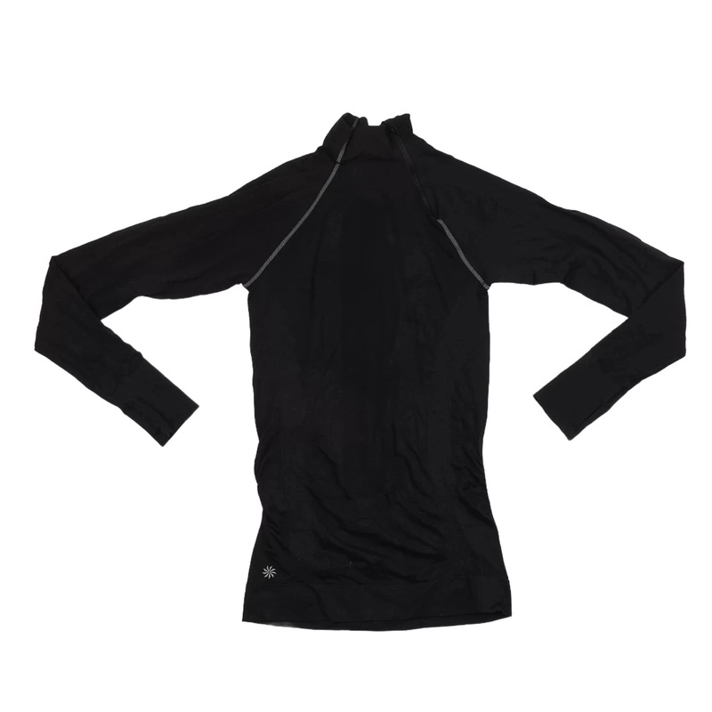 Athleta Finish Fast Long Sleeve Shirt - Women's S Black