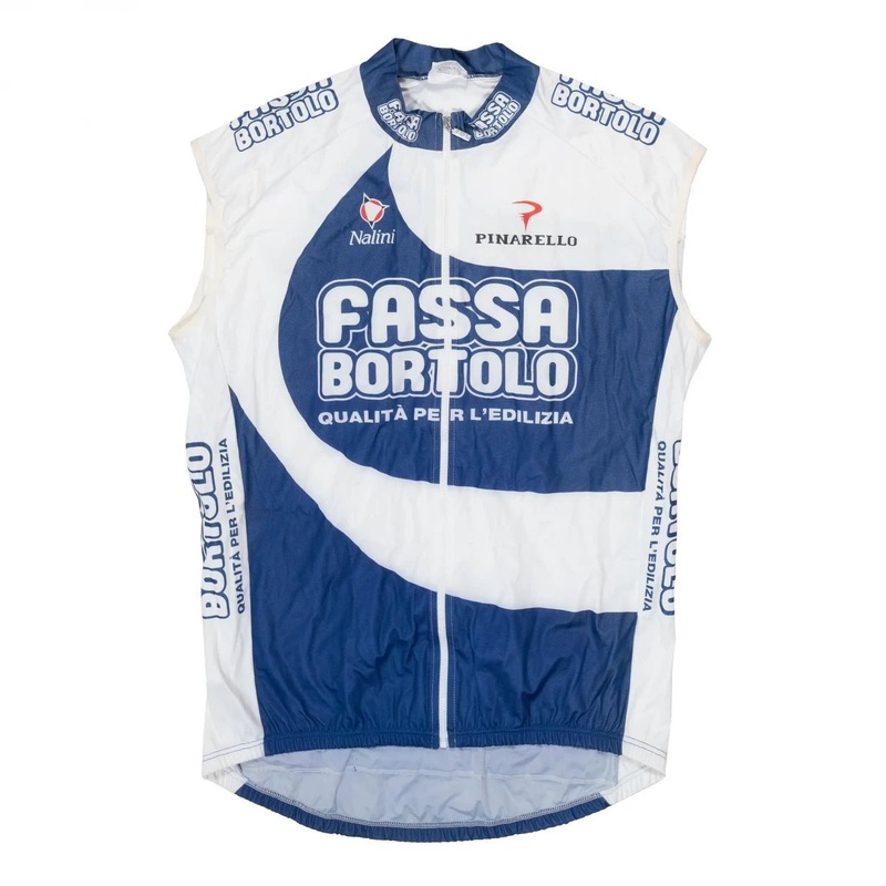Nalini Fassa Bortolo Sleeveless Cycling Jersey - Men's 7 Blue/White