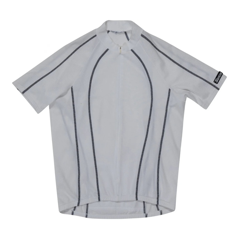 Santini Short Sleeve Jersey - Men's 3XL White