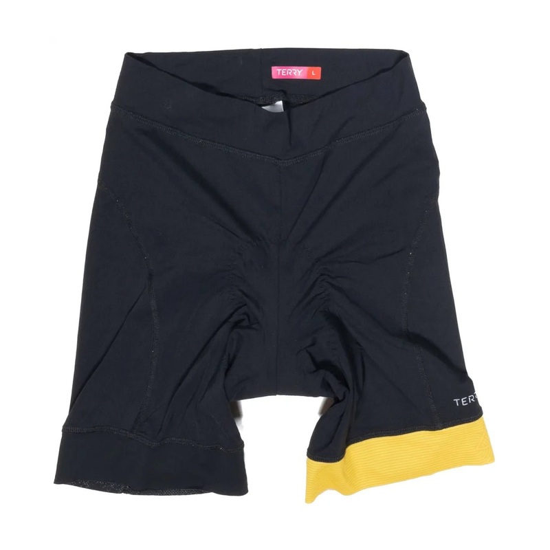 Terry Bicycles Padded Cycling Shorts - Women's L Black/Yellow