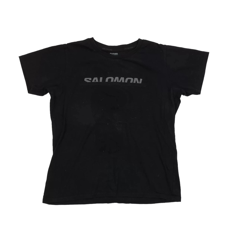 Salomon Logo Short Sleeve T-Shirt - Women's S Black