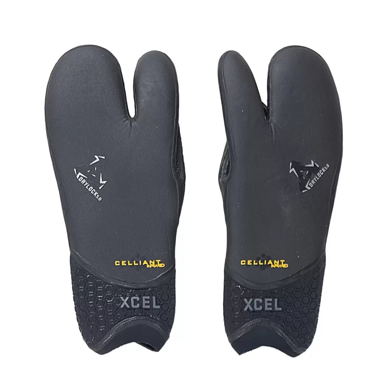 XCEL DRYLOCK 5mm  3-Finger Wetsuit Gloves S Black