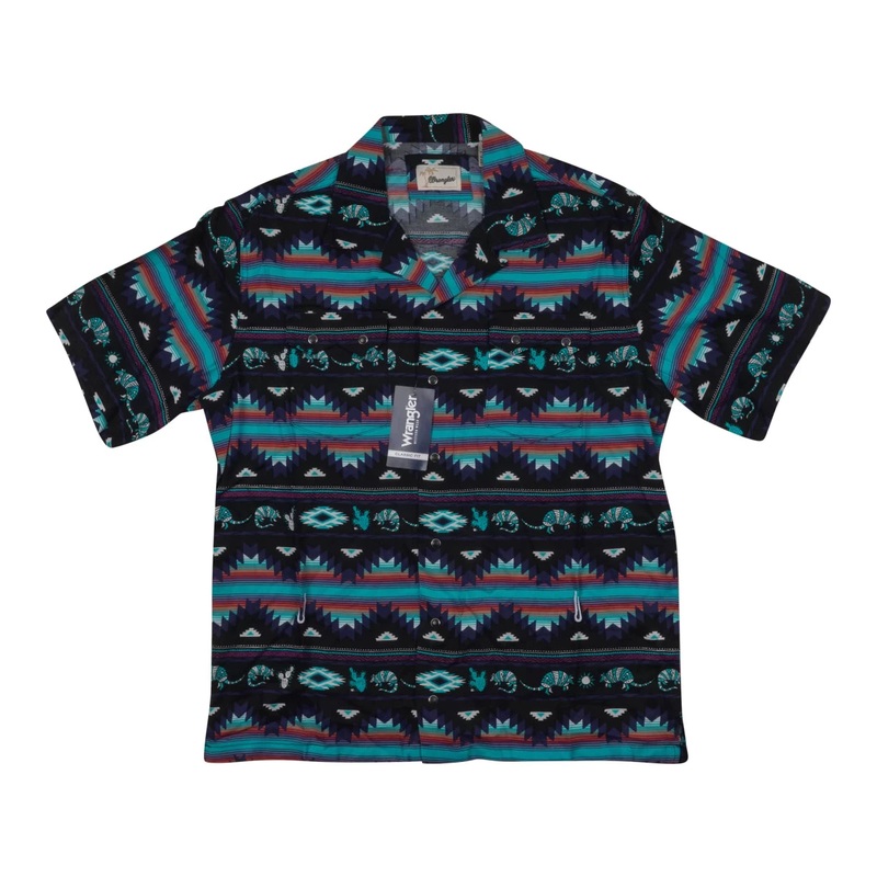Wrangler Coconut Cowboy Snap Front Shirt - Men's L Multi