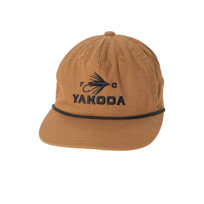 Yakoda Fly Club Logo Hat One Size Tan