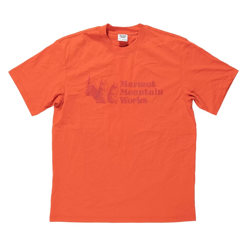 Marmot Mountain Works Short Sleeve T-Shirt Short Orange