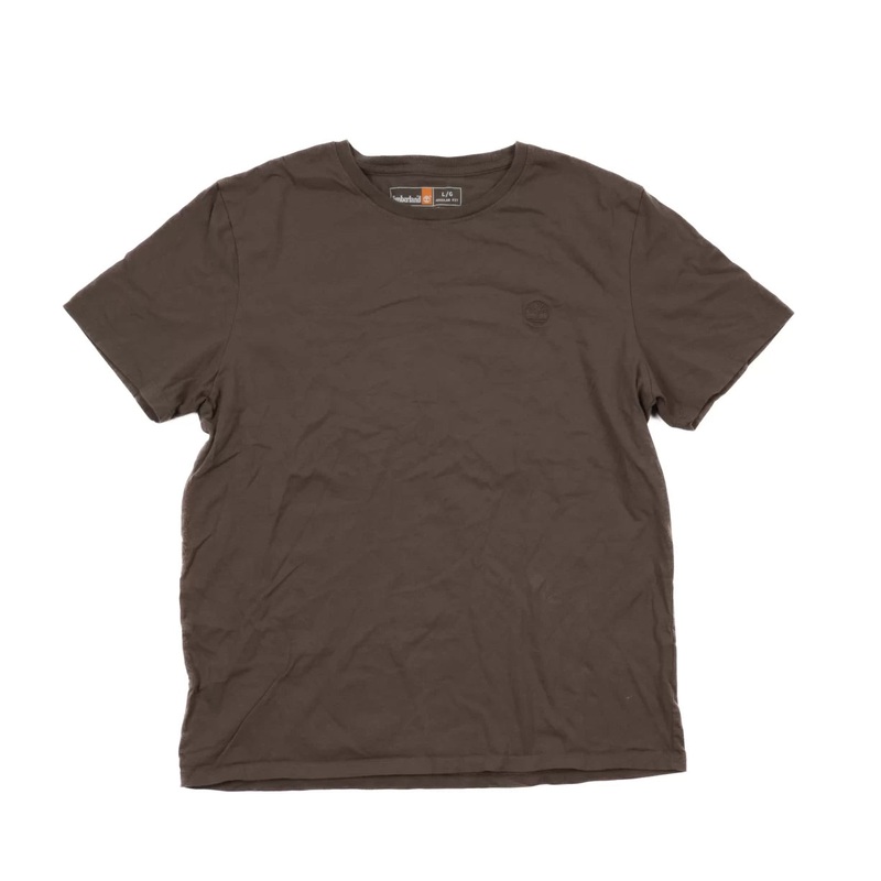 Timberland Dunstan River Garment Dye Short-Sleeve T-Shirt L Brown