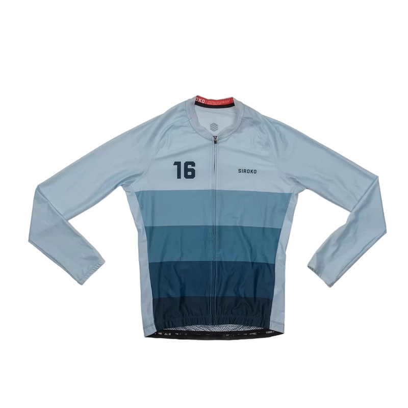 Siroko Long-Sleeve Cycling Jersey - Men's XL Blue