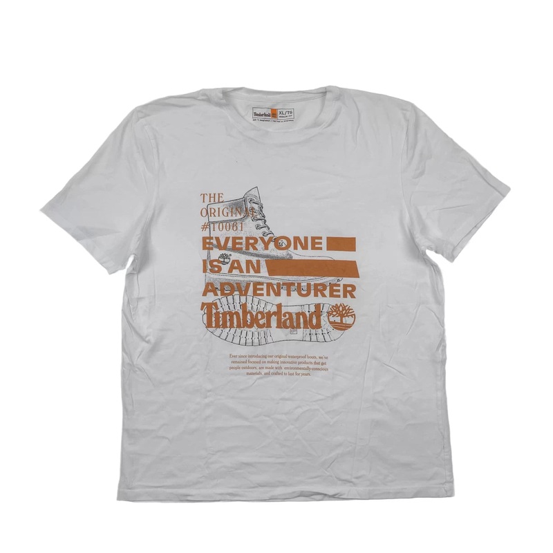 Timberland Front Boot Graphic Tee XL White