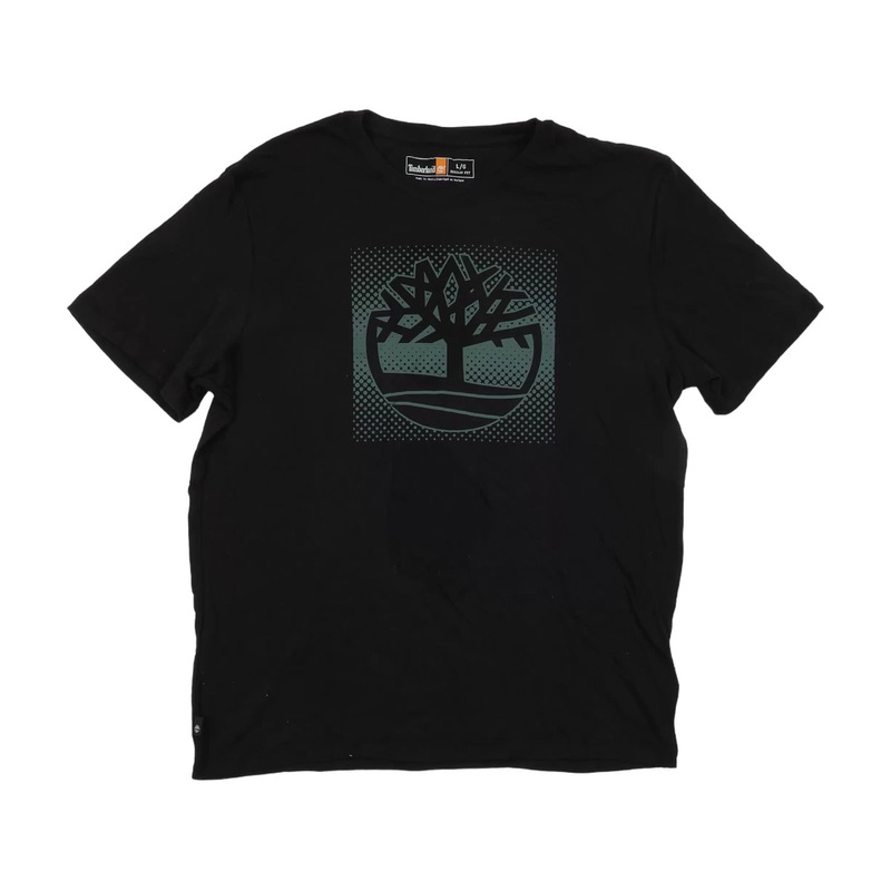 Timberland Front Seasonal Stack Logo T-Shirt L Black