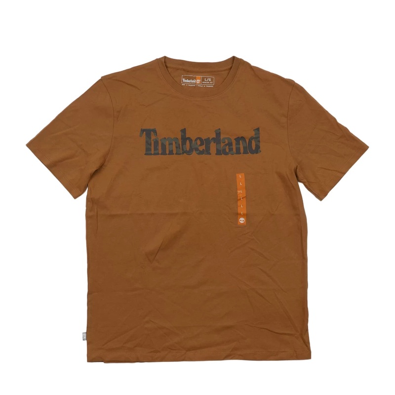 Timberland Linear Logo T-Shirt L Burnt Orange