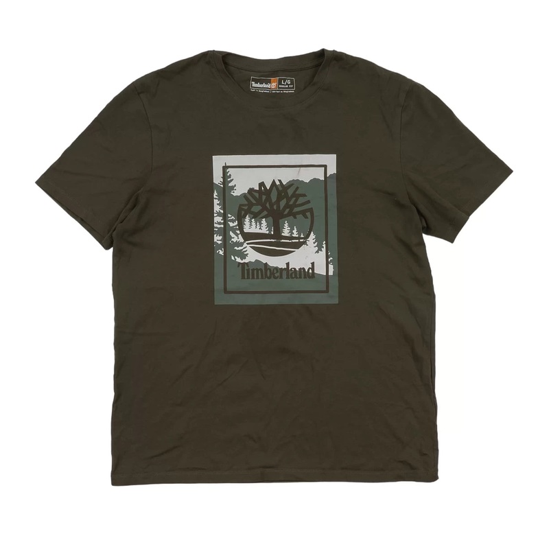 Timberland Logo T-Shirt L Olive