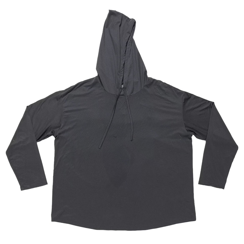 32 Degrees Cool Long Sleeve Hooded T-Shirt - Women's XXL Black