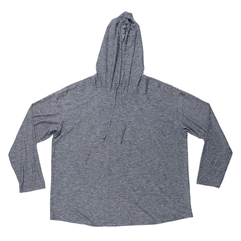 32 Degrees Cool Long Sleeve Hooded T-Shirt - Women's XXL Gray