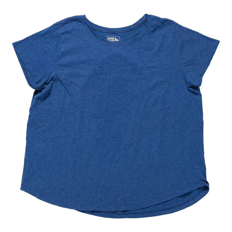 Eddie Bauer Short-Sleeve Crewneck - Women's XL Blue