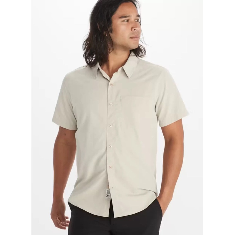Marmot Aerobora UPF 50 Quick Dry Short-Sleeve Shirt M Sand