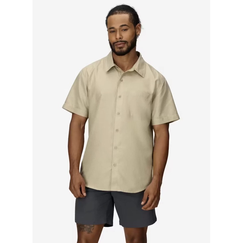 Marmot AirExchange Perforated Short-Sleeve Shirt M Light Brown