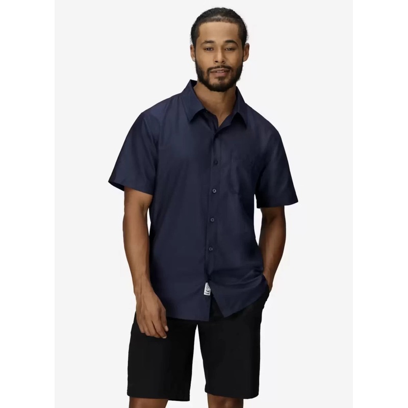 Marmot AirExchange Perforated Short-Sleeve Shirt M Navy