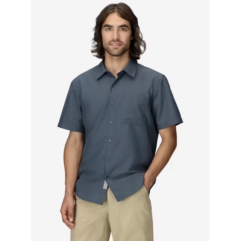 Marmot AirExchange UPF 40 Short-Sleeve Collared Shirt M Thunder Blue