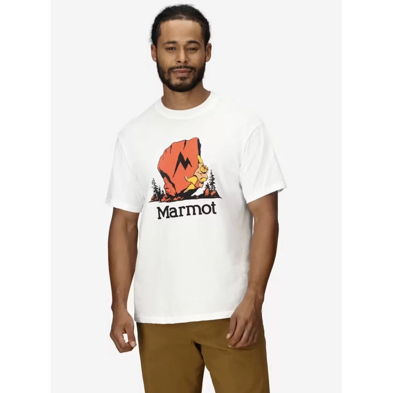 Marmot Bouldering Marty Short Sleeve T-Shirt M White