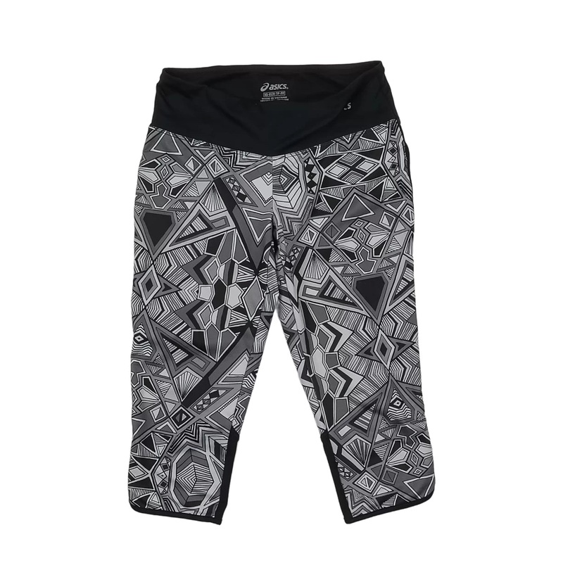 Asics Capri leggings - Women's XS Black/Dark Grey