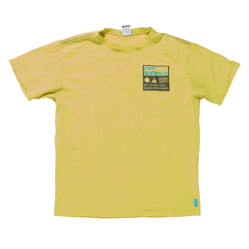 New Balance Graphic T-Shirt L Fluo Yellow