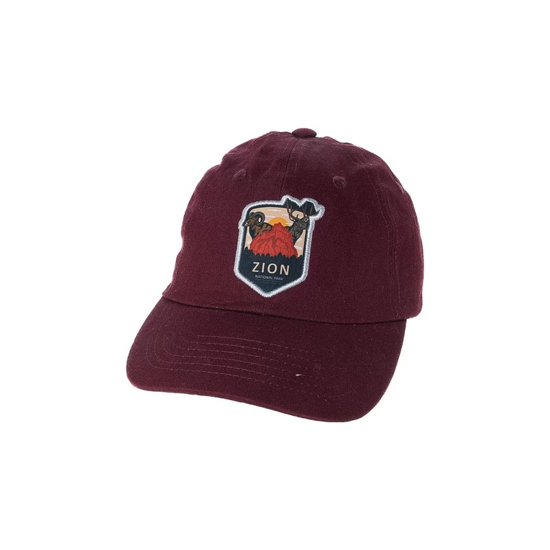 Zion National Park Strapback Hat Adjustable Red