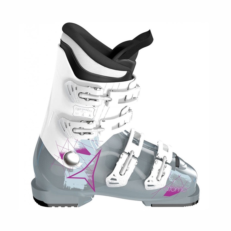 Atomic Waymaker Girl J4 Kid's Ski Boots 25/25.5 - US 7/7.5 White/Light Blue