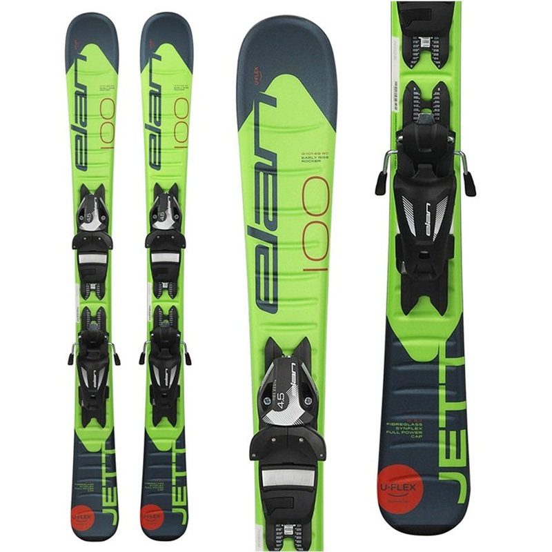 Elan Jett QS Kid's Skis w/ Elan EL4.5 Bindings 110cm