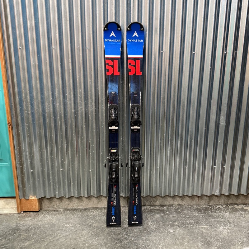 Dynastar Speed Omeglass Team SL Kid's Race Skis w/ Look NX 7 GW Bindings - Used 128cm Look NX 7 GW Black