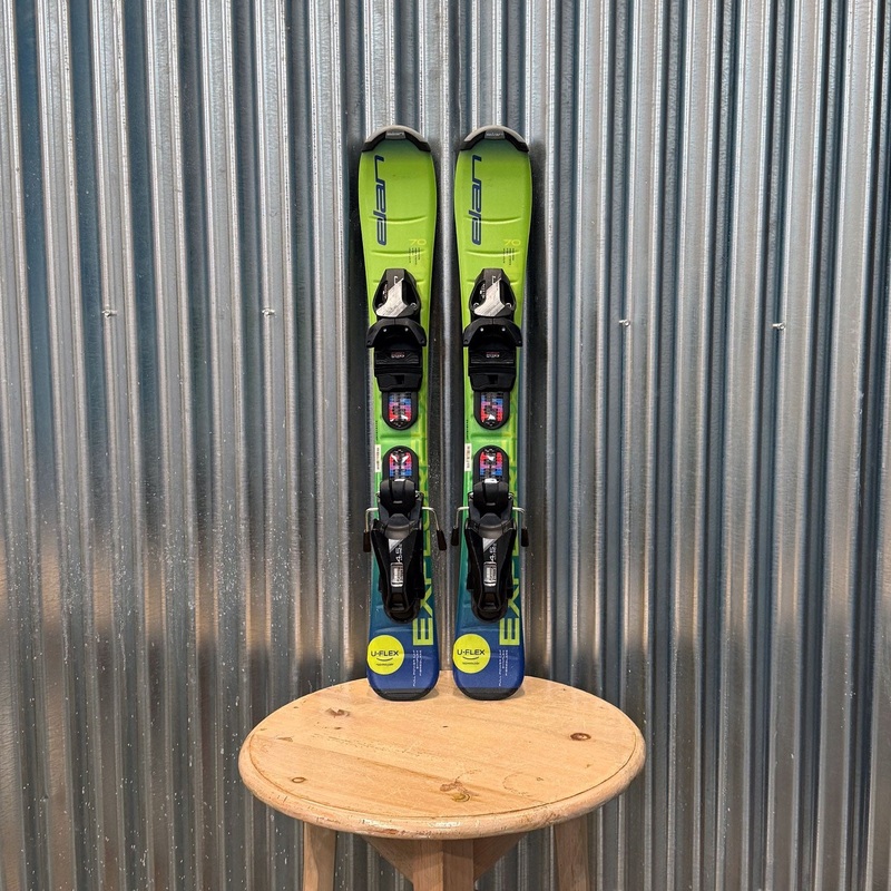 Elan Explore Pro Kid's Skis w/ Elan EL4.5 GW Bindings - Used 80cm