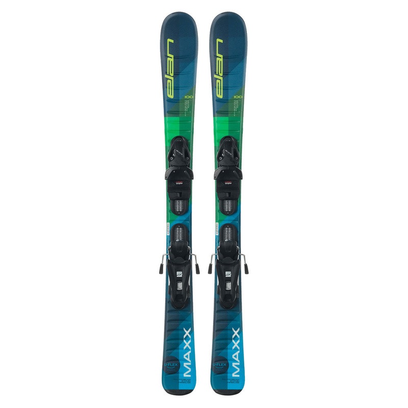 Elan Maxx Kid's Skis w/ Elan EL4.5 GW Bindings 100cm Elan EL4.5 GW Black