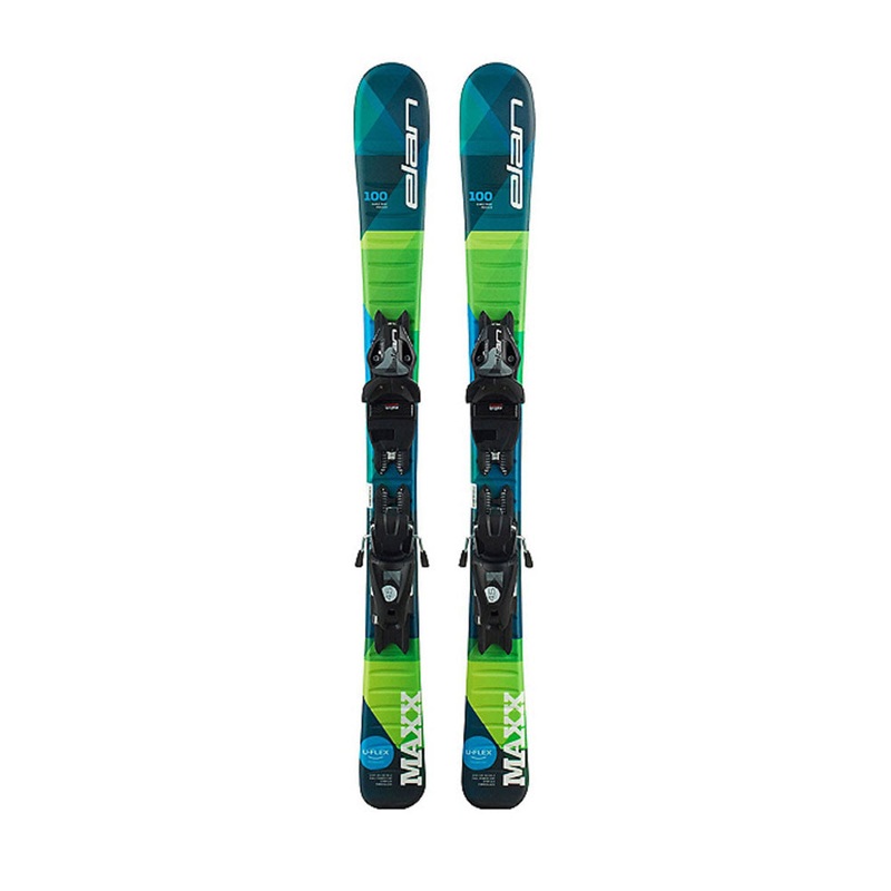 Elan Maxx Kid's Skis w/ Elan EL7.5 GW Bindings 110cm Elan EL7.5 GW Black