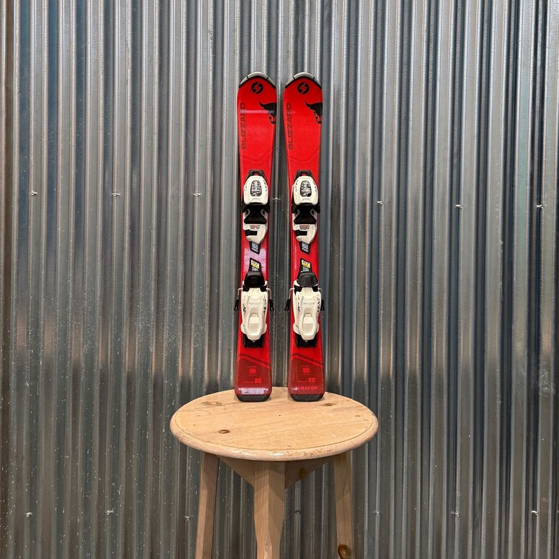 Blizzard Bonafide JR Kid's Skis w/ Marker 4.5 GW Bindings - USED 80cm Marker 4.5 GW White/Black