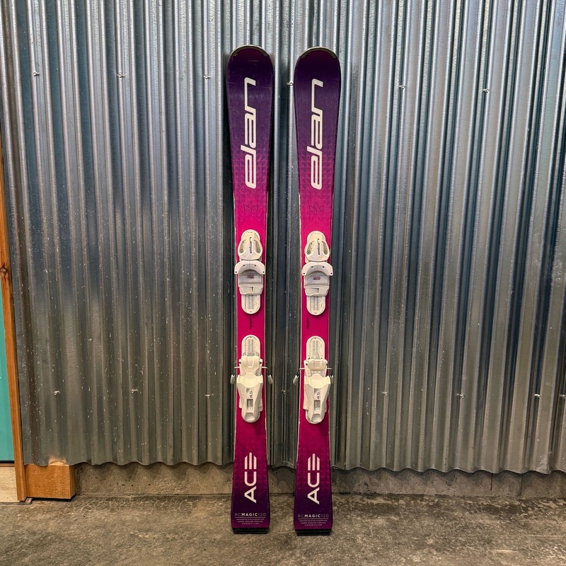 Elan RC Magic Ace Kid's Skis w/ Elan 4.5 GW Bindings - USED 120cm (R7.5m)