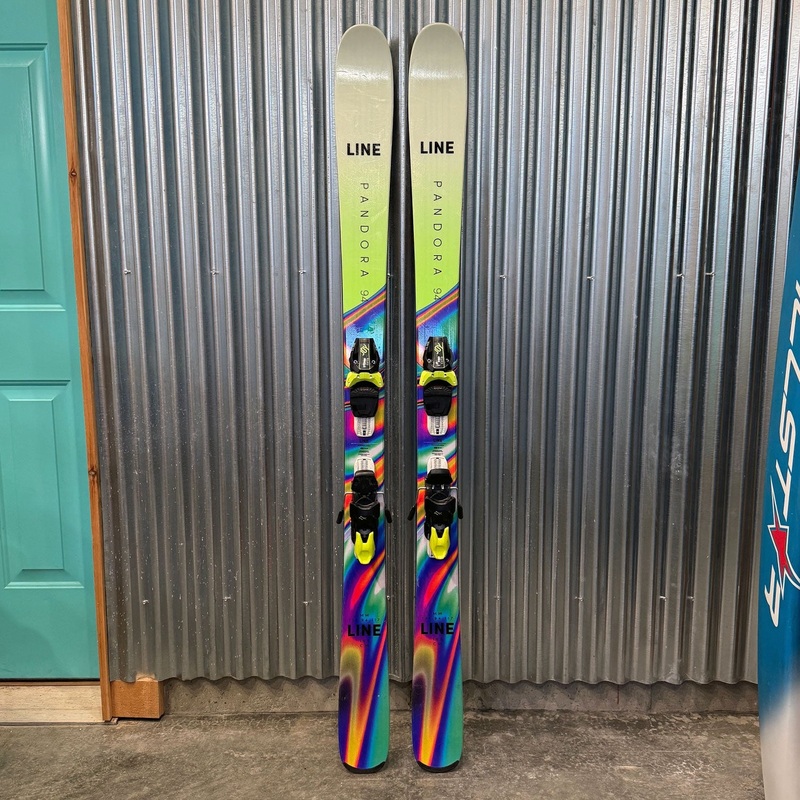 Line Pandora 94 Women's Skis w/ Head Joy 11 GW Bindings - USED 165cm