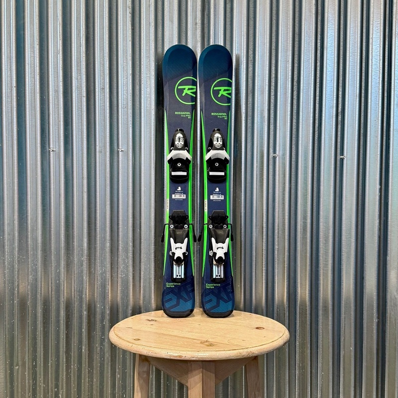 Rossignol Experience Pro Kid's Skis w/ Look Team 4 Bindings - USED 80cm Look Team 4 - Black/White