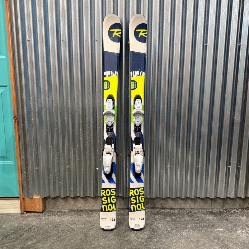 Rossignol Terrain Kid's Skis w/ Look Kid X Bindings - USED 128cm Look Kid X - White