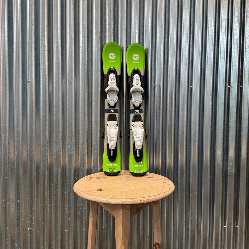 Rossignol Terrain Kid's Skis w/ Look Kid X Bindings - USED 70cm Look Kid X - White