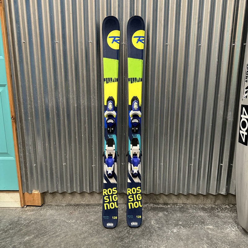 Rossignol Terrain Kid's Skis w/ Look Kid X Bindings - USED 80cm Look Kid X - Blue/White
