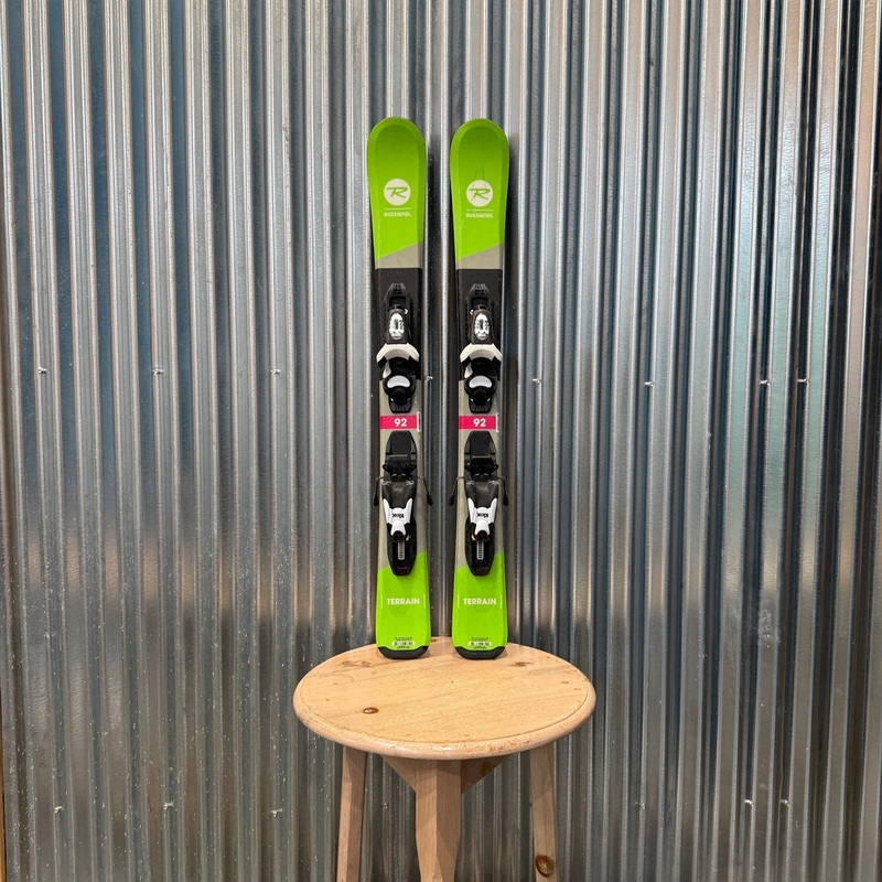 Rossignol Terrain Kid's Skis w/ Look Kid X Bindings - USED 92cm Look Kid X - Black/White