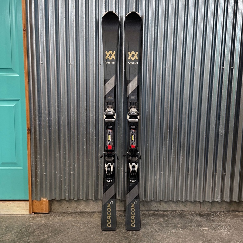 Volkl Deacon 7.6 Skis w/ Marker FDT 10 GW Bindings - USED 147cm (R11.7m)
