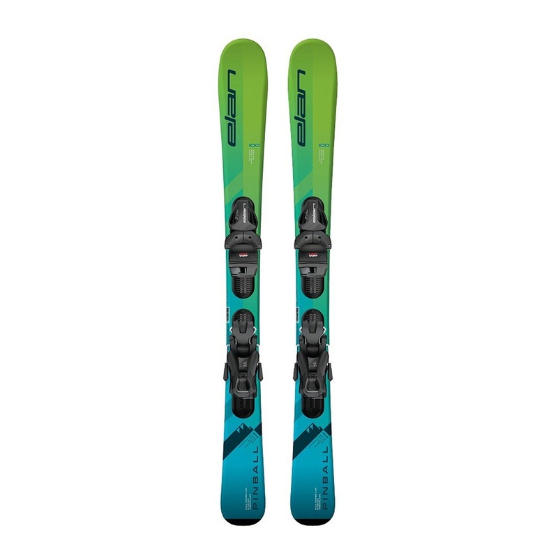 Elan Pinball Team Kid's Twintip Skis w/ Elan EL4.5 GW Bindings 2025 70cm Elan EL 4.5 GW Black