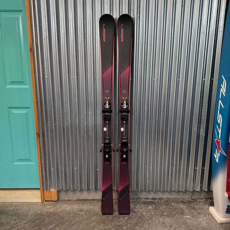 Elan Snow Black LS Women's Skis w/ Elan EL 9 GW Bindings - USED 146cm (R11.3m) Elan EL 9 GW Black